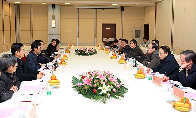 他盛华会见中国进出口银行董事长李若谷一行